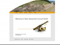 dietz-geotechnik.de Webseite Vorschau