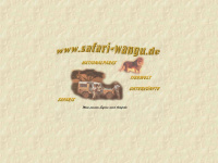 safari-wangu.de Webseite Vorschau