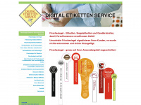 digital-etiketten-service.de Webseite Vorschau