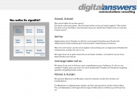 digitalanswers.de Webseite Vorschau