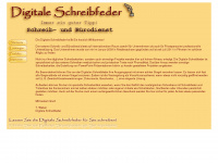 digitale-schreibfeder.de Webseite Vorschau