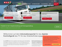 digitalertachograph.at Webseite Vorschau