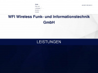 wfi-funktechnik.de Webseite Vorschau