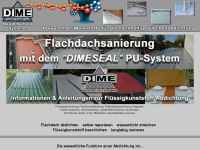 dime-flachdachbeschichtung.de Webseite Vorschau