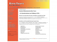 dino-tours.de Webseite Vorschau