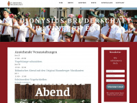 dionysius-bruderschaft.de Webseite Vorschau