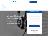 directcommunication.ch Webseite Vorschau