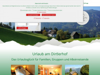 dirtlerhof.at Webseite Vorschau