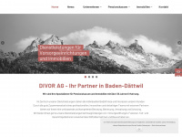divor.ch Webseite Vorschau