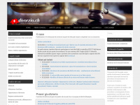 divorzio.ch Webseite Vorschau