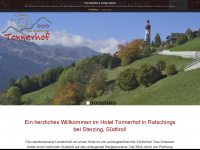 tonnerhof.com Webseite Vorschau