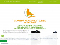 dix-orthopaedie.de Webseite Vorschau