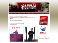 dj-bolle.de Webseite Vorschau