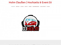 dj-holm.de Webseite Vorschau