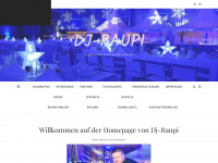 dj-raupi.de Webseite Vorschau