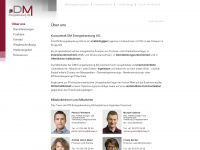 dmeag.ch Webseite Vorschau