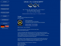 dna-in-concert.de Webseite Vorschau