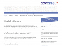 doccare.ch Webseite Vorschau