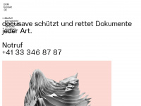 docusave.ch Webseite Vorschau