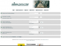 animaldata.com Webseite Vorschau