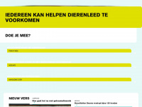 dierenbescherming.nl Webseite Vorschau