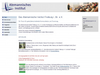 alemannisches-institut.de Webseite Vorschau
