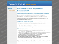 domainprofi.at Webseite Vorschau