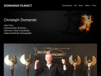 domanski-filmact.de Webseite Vorschau