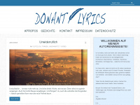 donant-lyrics.de Webseite Vorschau