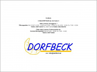 dorfbeck.at Webseite Vorschau