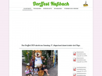 dorffest-nussbach.de Webseite Vorschau