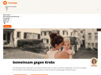 krebsliga.ch Webseite Vorschau