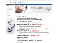 dr-kosmalla.de Webseite Vorschau