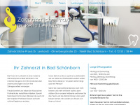 dr-lenhardt-zahnarzt.de Webseite Vorschau
