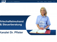dr-pfister.at Webseite Vorschau