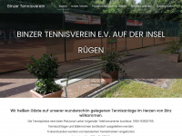 binzer-tennisverein.de Webseite Vorschau