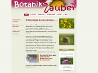 botanikzauber.de Webseite Vorschau