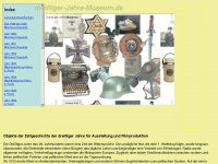 dreissiger-jahre-museum.de Webseite Vorschau