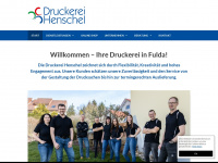druckerei-henschel.de Webseite Vorschau