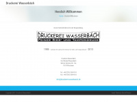 druckerei-wasserbaech.de Webseite Vorschau