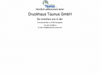 druckhaus-taunus.de Webseite Vorschau