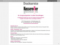 druckservice-kasseroller.de Webseite Vorschau