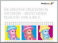 druckteam.ch Webseite Vorschau
