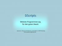 dscripts.de Webseite Vorschau