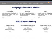 szm-gmbh.de Webseite Vorschau