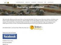 duensing-imkereibedarf.de Webseite Vorschau