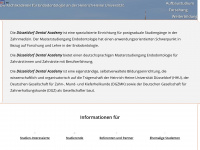 duesseldorf-dental-academy.de Webseite Vorschau