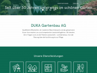duka-gartenbau.ch Webseite Vorschau