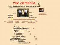 duo-cantabile.de Webseite Vorschau