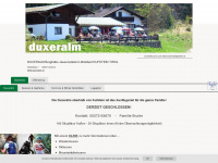 duxeralm.at Webseite Vorschau